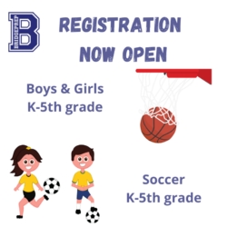 Elementary Basketball and Soccer Registration Now Open 